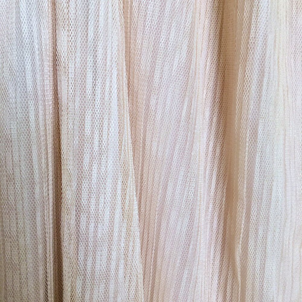 NWT Lush Cream Mesh Overlay Dress - Picture 6 of 8